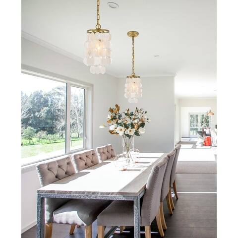 Selene 1 light Brass Pendant