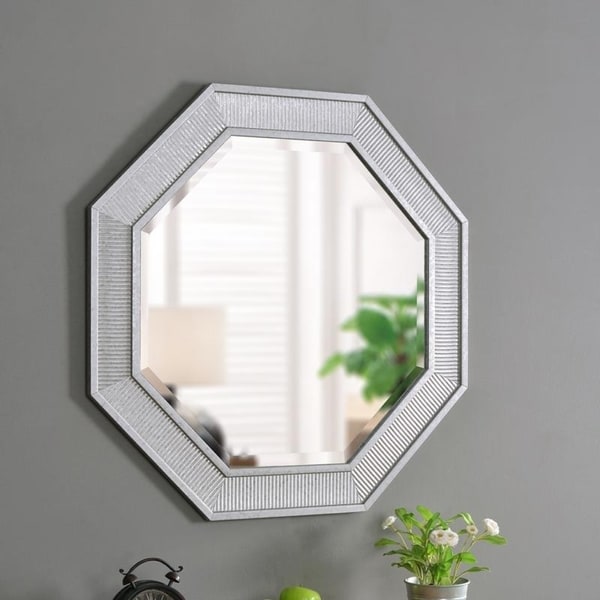 Titus Galvanized 34-inch Height Octagon Wall Mirror - 34" x 34"