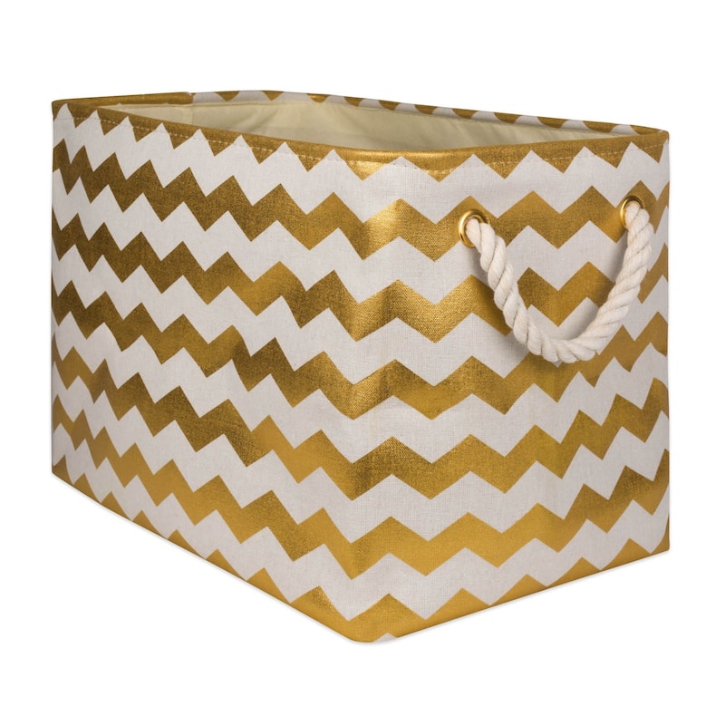 DII Chevron Decorative Storage Bin