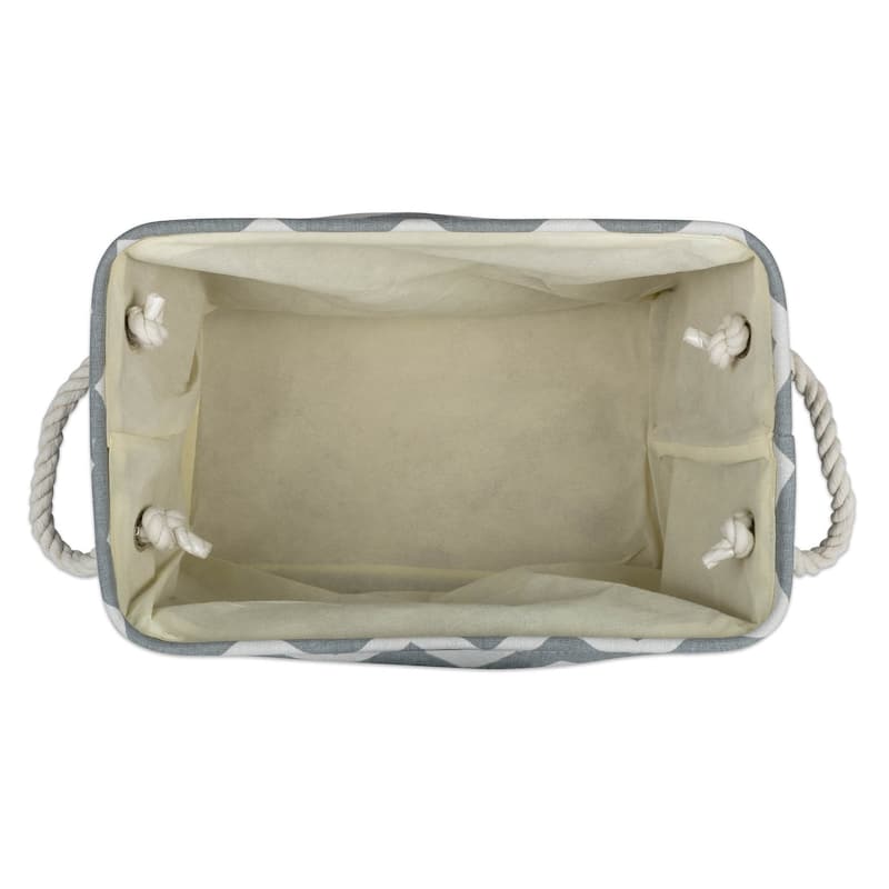DII Chevron Decorative Storage Bin