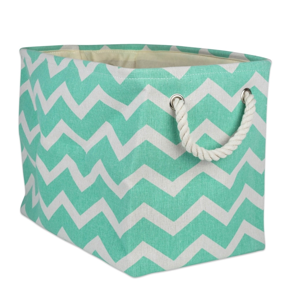 DII Chevron Decorative Storage Bin