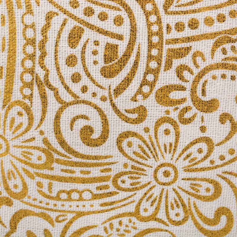 DII Golden Patterned Decorative Storage Bin