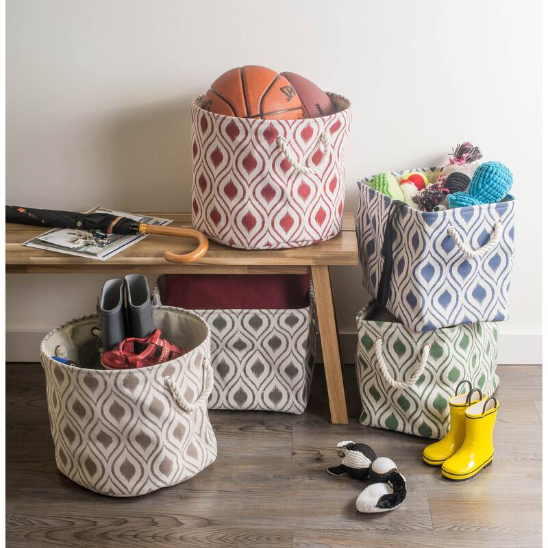 DII Ikat Decorative Storage Bin