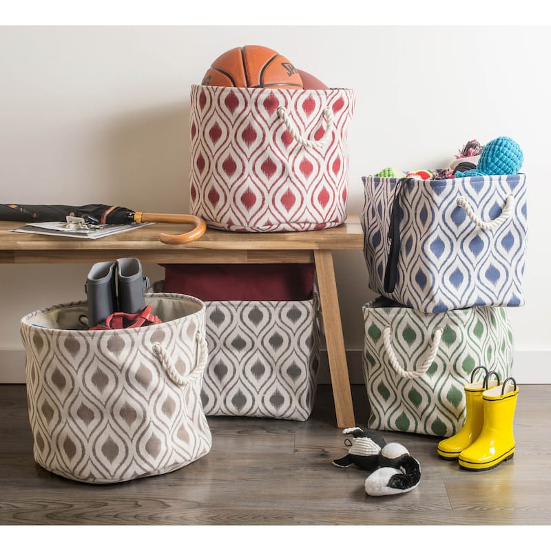 DII Ikat Decorative Storage Bin