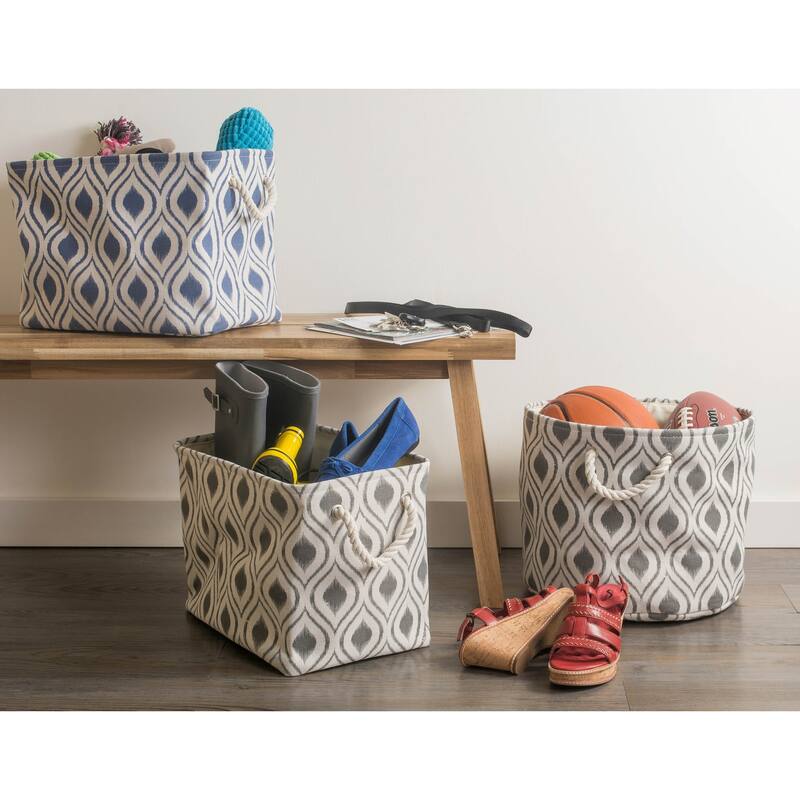 DII Ikat Decorative Storage Bin
