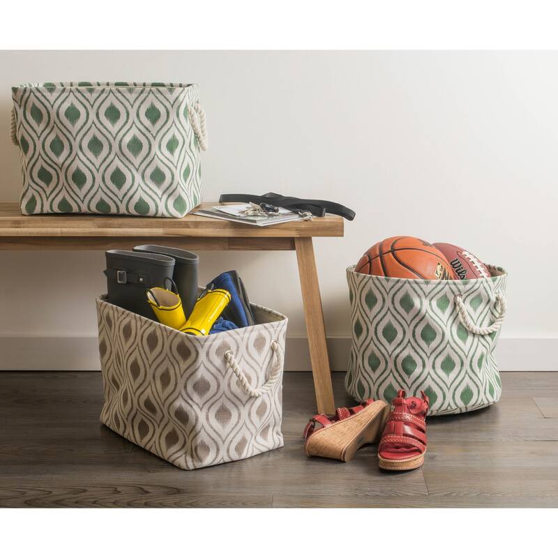 DII Ikat Decorative Storage Bin