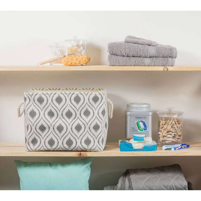 DII Ikat Decorative Storage Bin