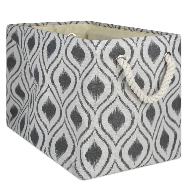 DII Ikat Decorative Storage Bin - Medium - Mineral