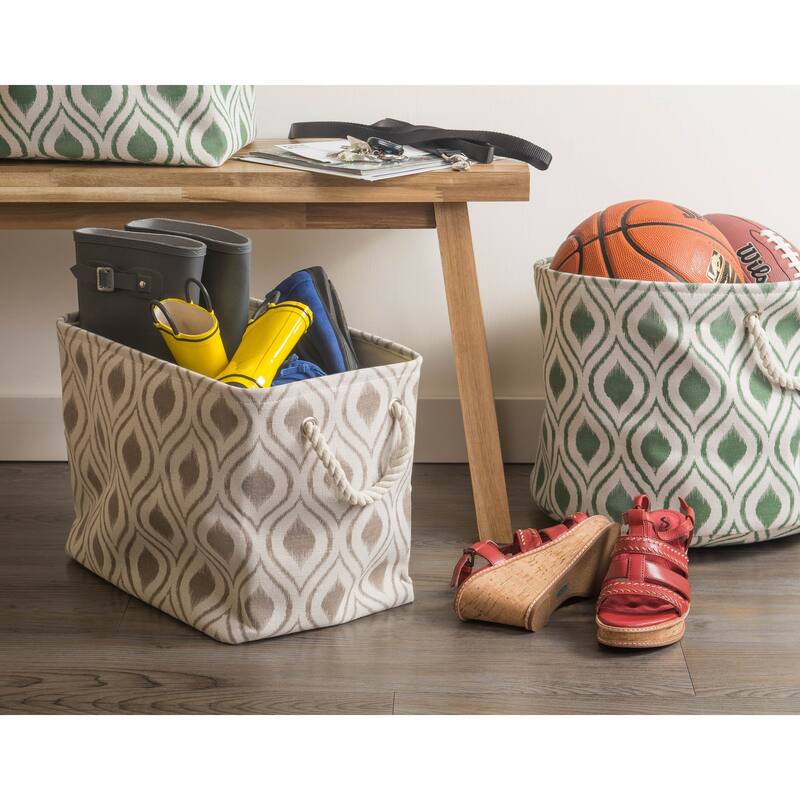 DII Ikat Decorative Storage Bin