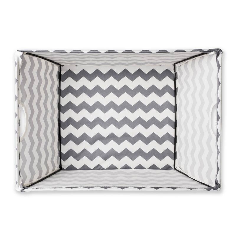 DII Chevron Decorative Storage Trapezoid