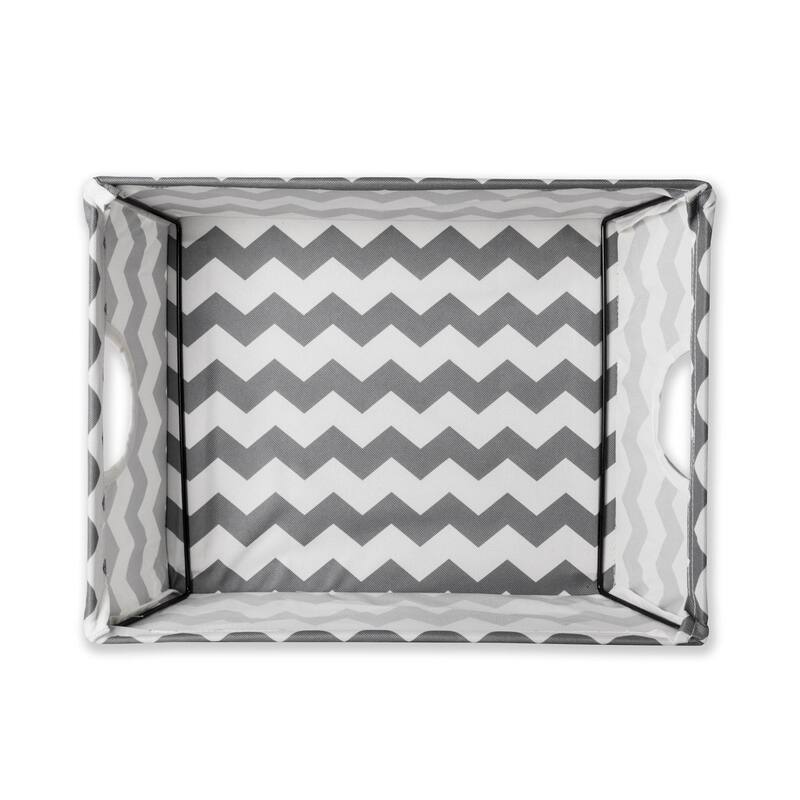 DII Chevron Decorative Storage Trapezoid