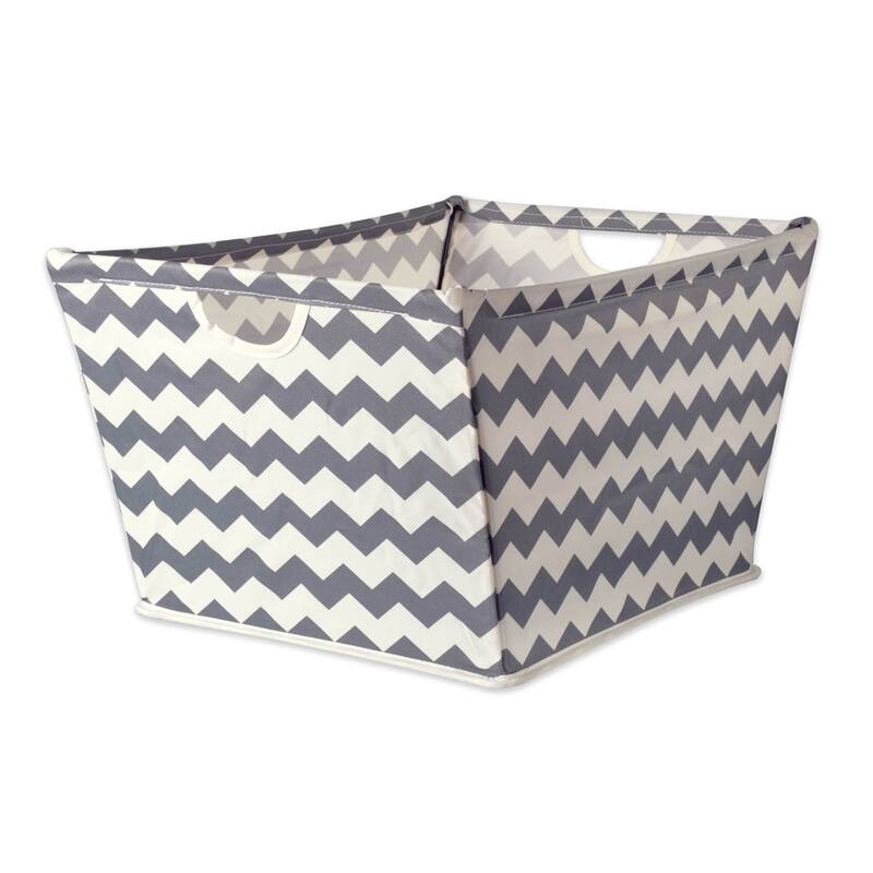 DII Chevron Decorative Storage Trapezoid