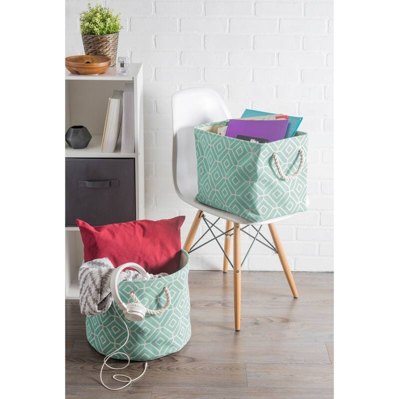 DII Stained Glass Decorative Storage Bin