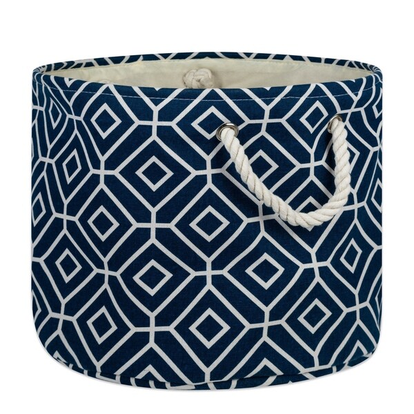DII Round Stained Glass Decorative Storage Bin