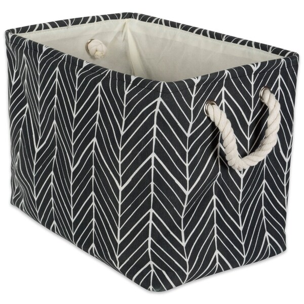 DII Herringbone Decorative Storage Bin