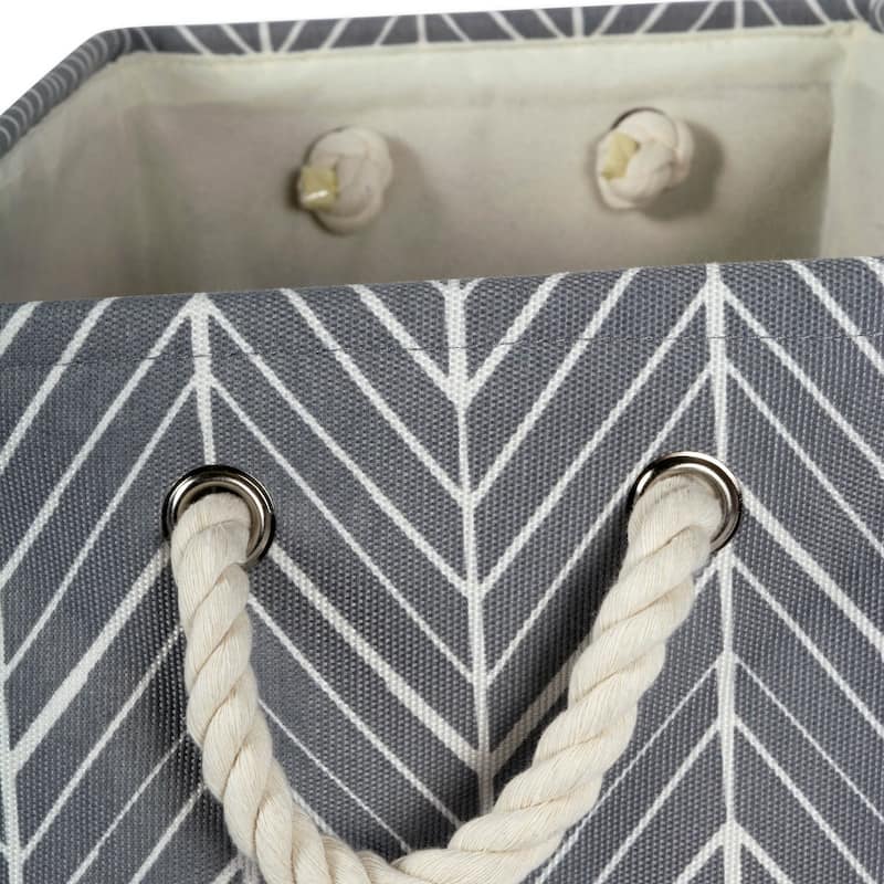 DII Herringbone Decorative Storage Cube