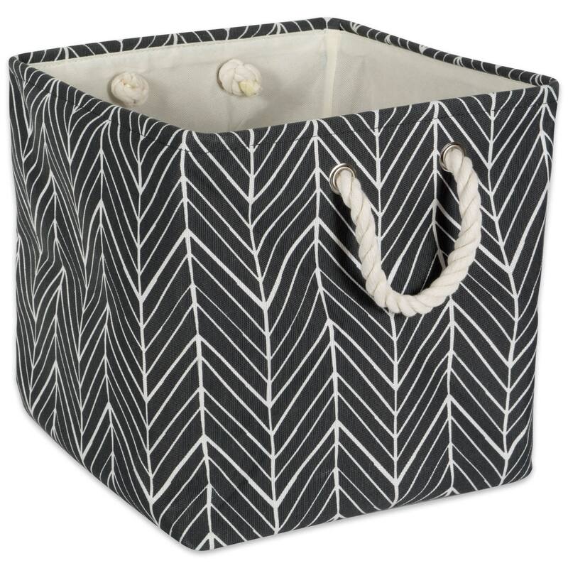 DII Herringbone Decorative Storage Cube