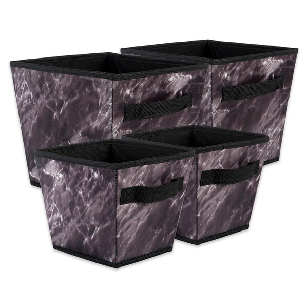 DII Assorted Marble Laundry Trapezoids (Set of 4)