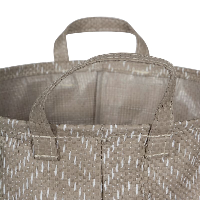 DII Round Coated Tribal Chevron Laundry Bins (Set of 2)