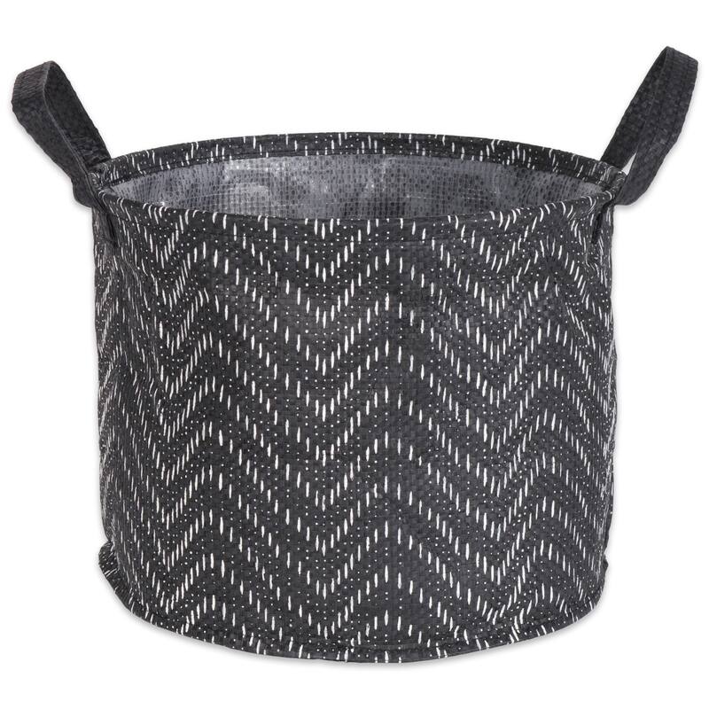 DII Round Coated Tribal Chevron Laundry Bins (Set of 2)