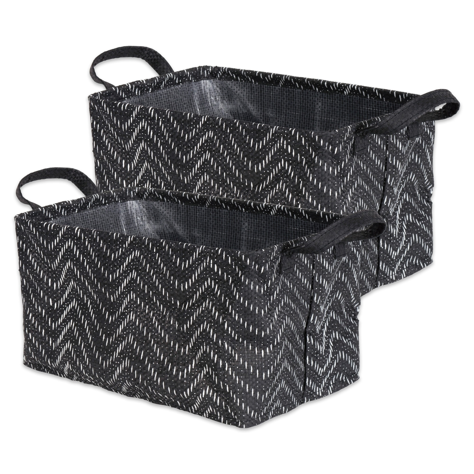 DII Coated Tribal Chevron Laundry Bins (Set of 2)