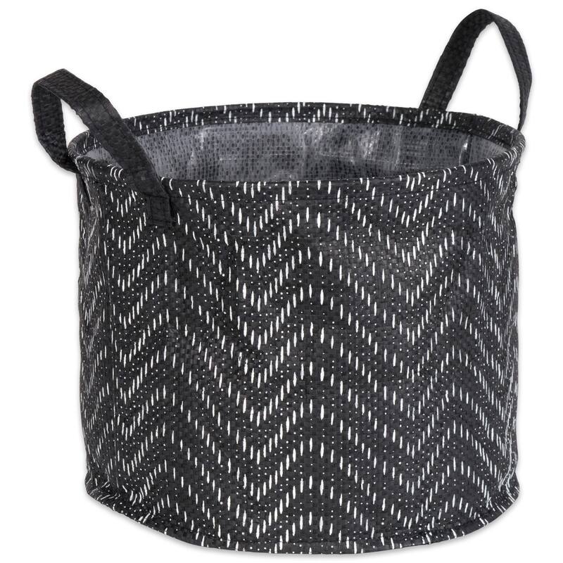 DII Assorted Round Coated Tribal Chevron Laundry Bins (Set of 3)