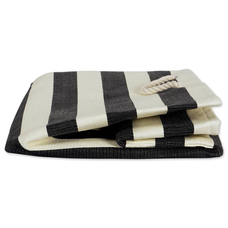 DII Striped Decorative Storage Cube
