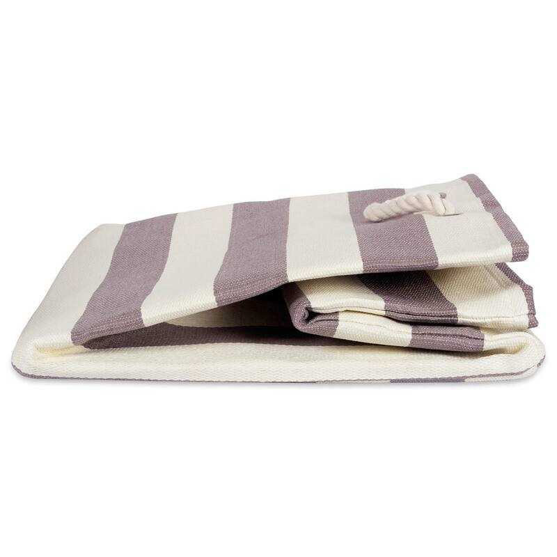 DII Striped Decorative Storage Cube