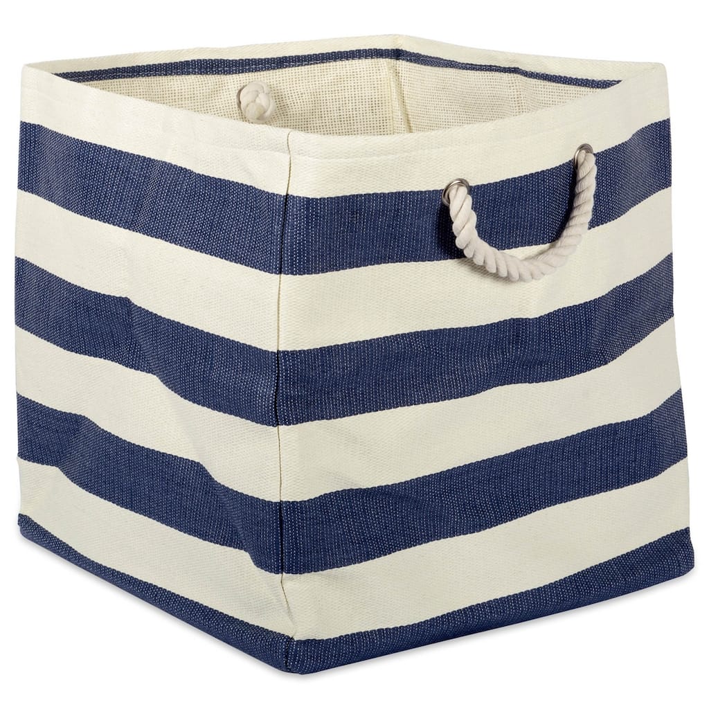 DII Striped Decorative Storage Cube