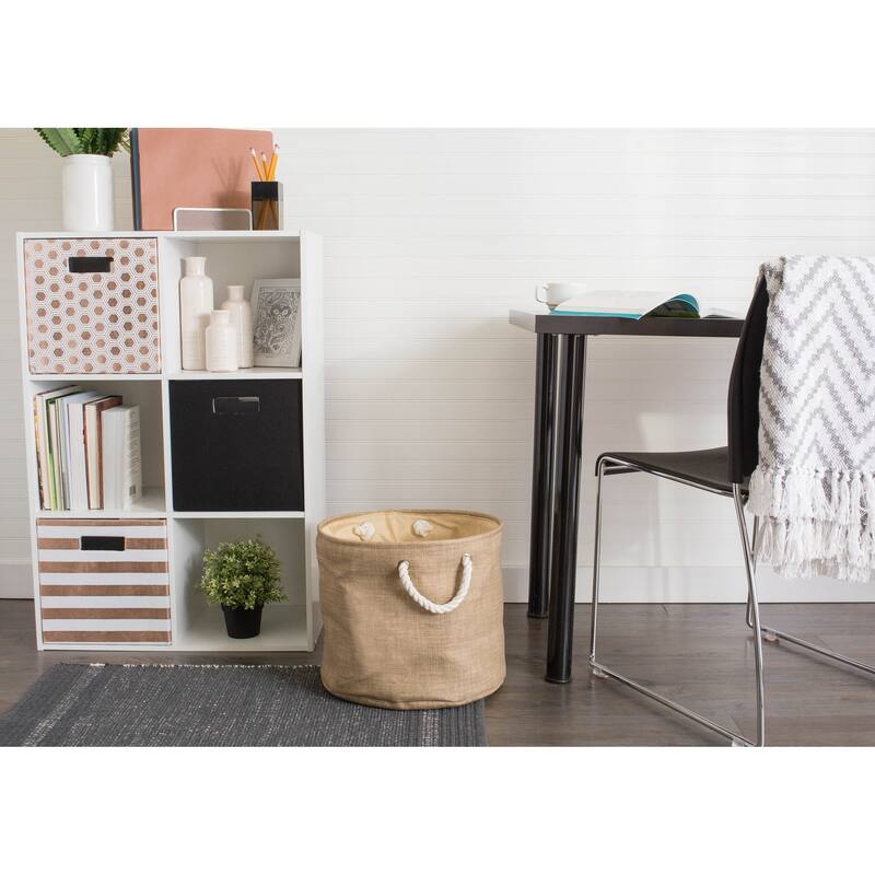 DII Round Variegated Decorative Storage Bin