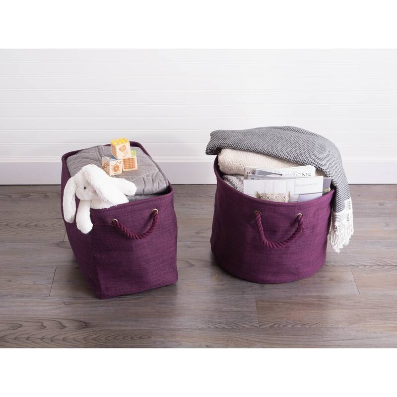 DII Round Variegated Decorative Storage Bin