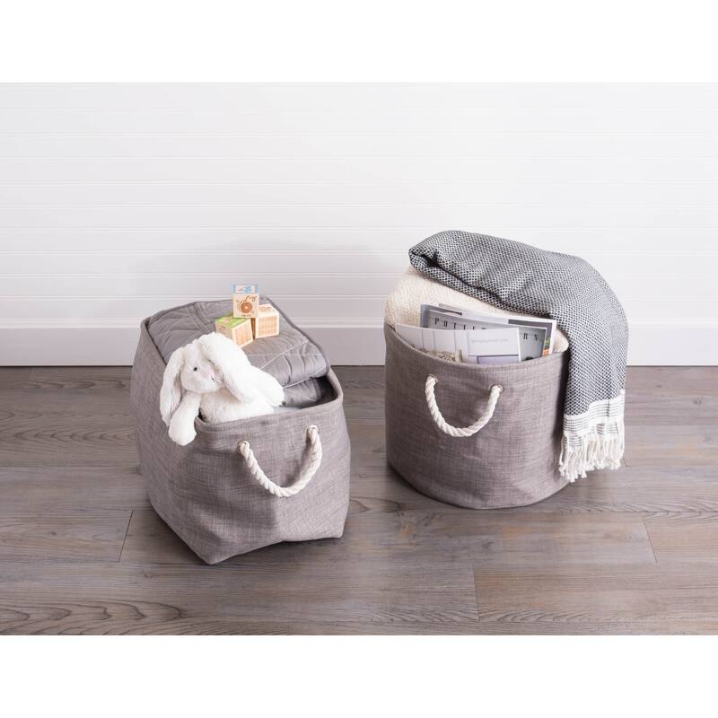 DII Round Variegated Decorative Storage Bin