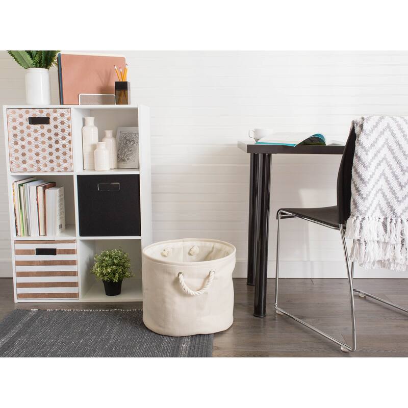 DII Round Variegated Decorative Storage Bin
