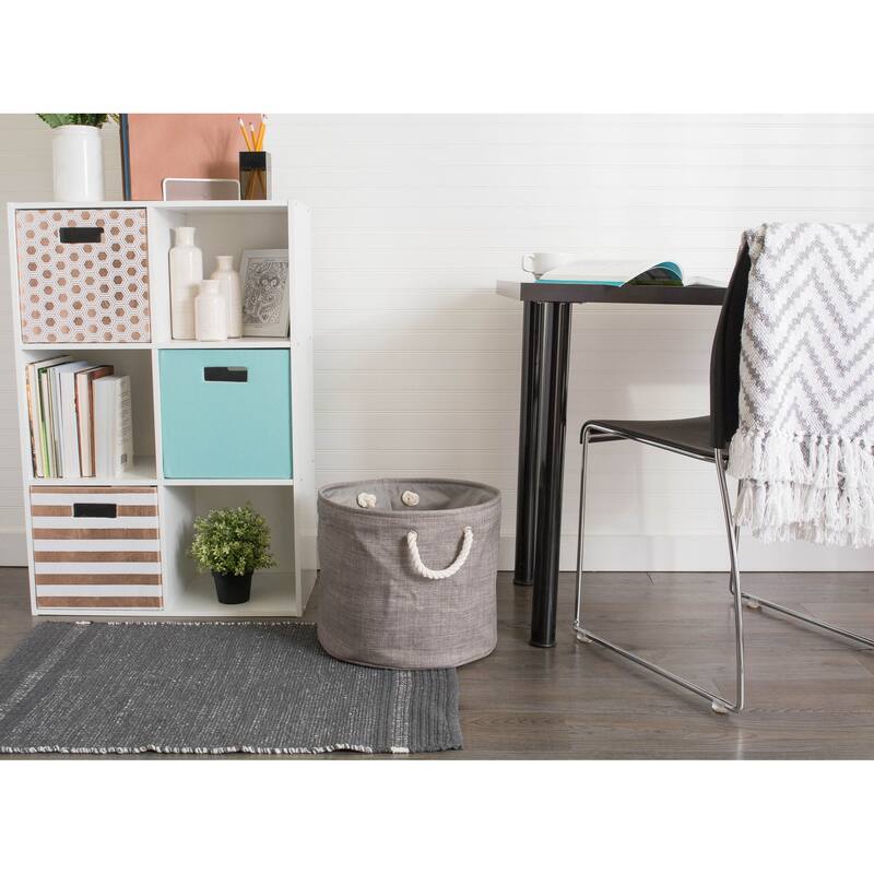DII Round Variegated Decorative Storage Bin