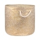 preview thumbnail 14 of 16, DII Round Golden Patterned Decorative Storage Bin Large - Paisley