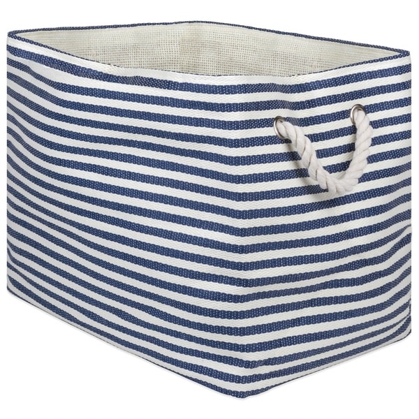DII Pinstripe Decorative Storage Bin