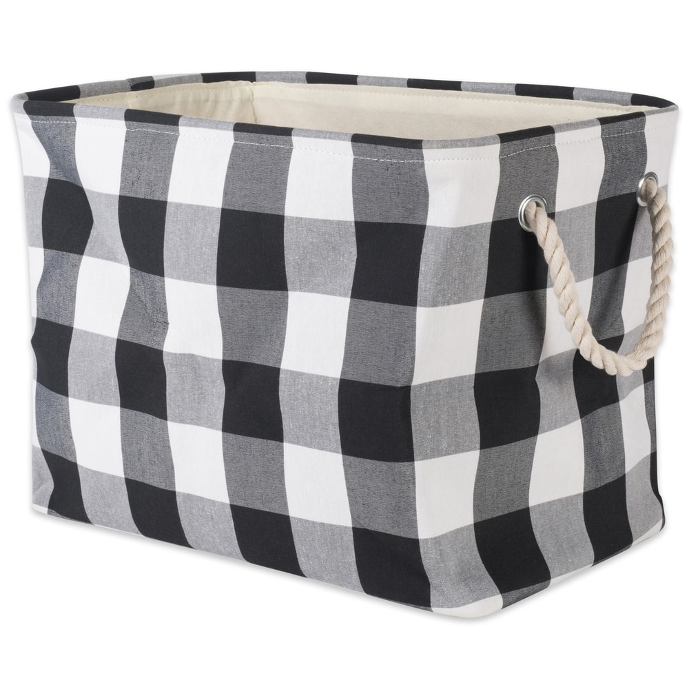 DII Buffalo Check Decorative Storage Bin