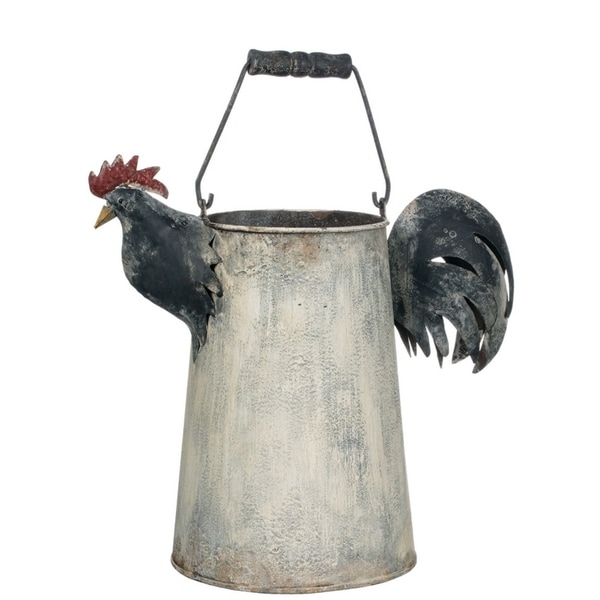 Le Poulet Decorative Metal Watering Can - 15"L x 8"W x 13"H