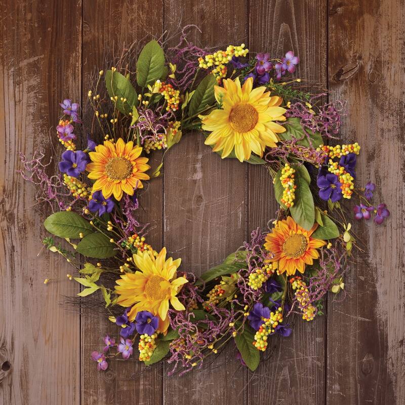 DII Summer and Spring Outdoor Decorative Wreaths