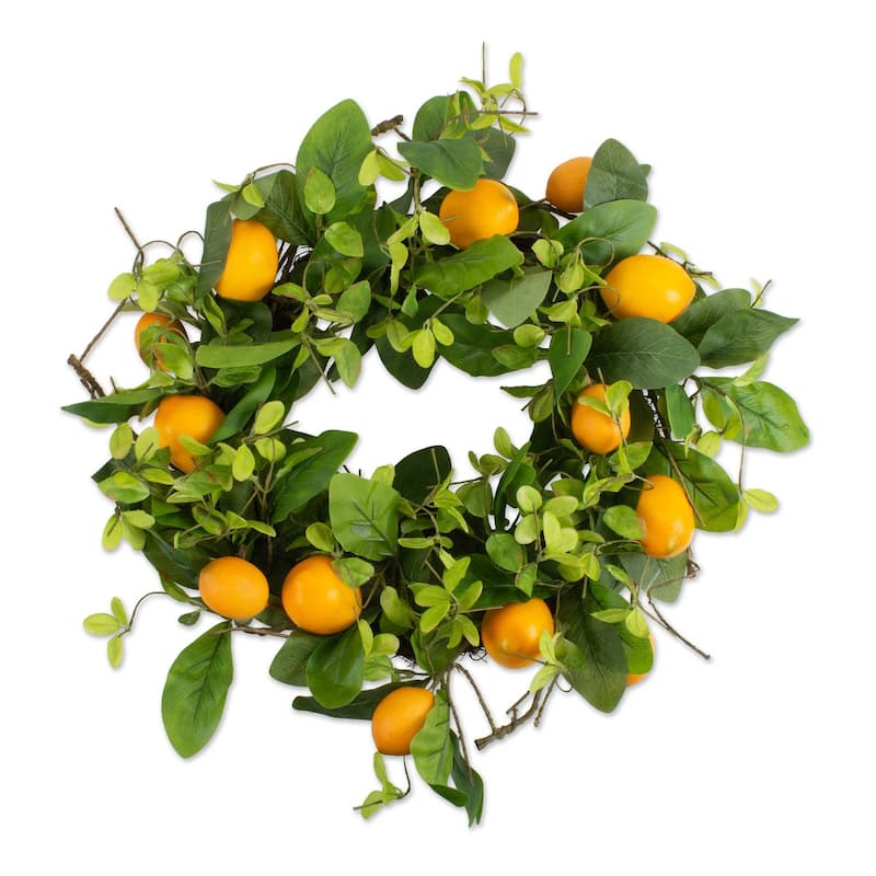 DII Summer and Spring Outdoor Decorative Wreaths - Lemons