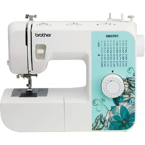 Brother Electric Sewing Machine with 37 Stitches and Auto Threading - White