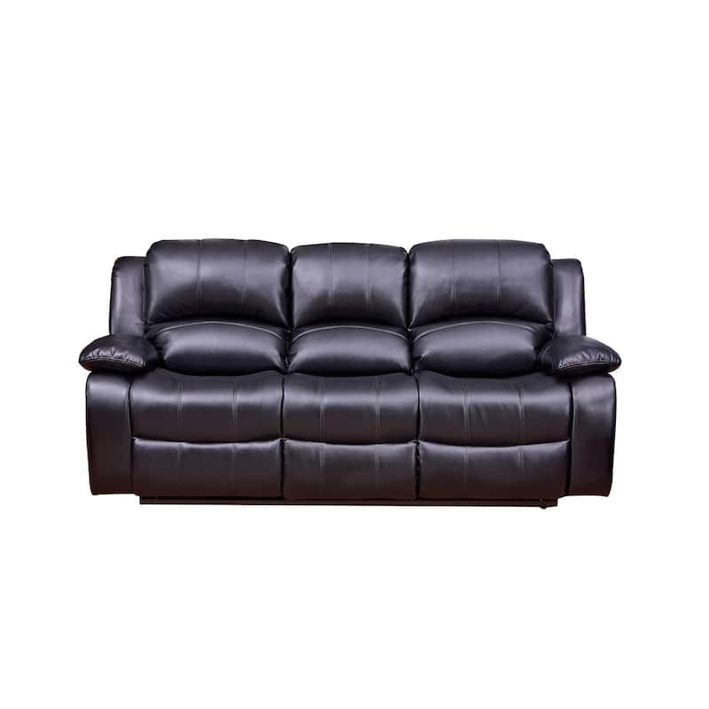 Vanity Art Bonded Leather 2-piece Reclining Living Room Set - N/A