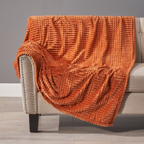 Cascara Corduroy Throw Blanket by Christopher Knight Home