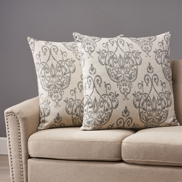 Ankeny Modern Fabric Throw Pillows (Set of 2) by Christopher Knight Home. Opens flyout.