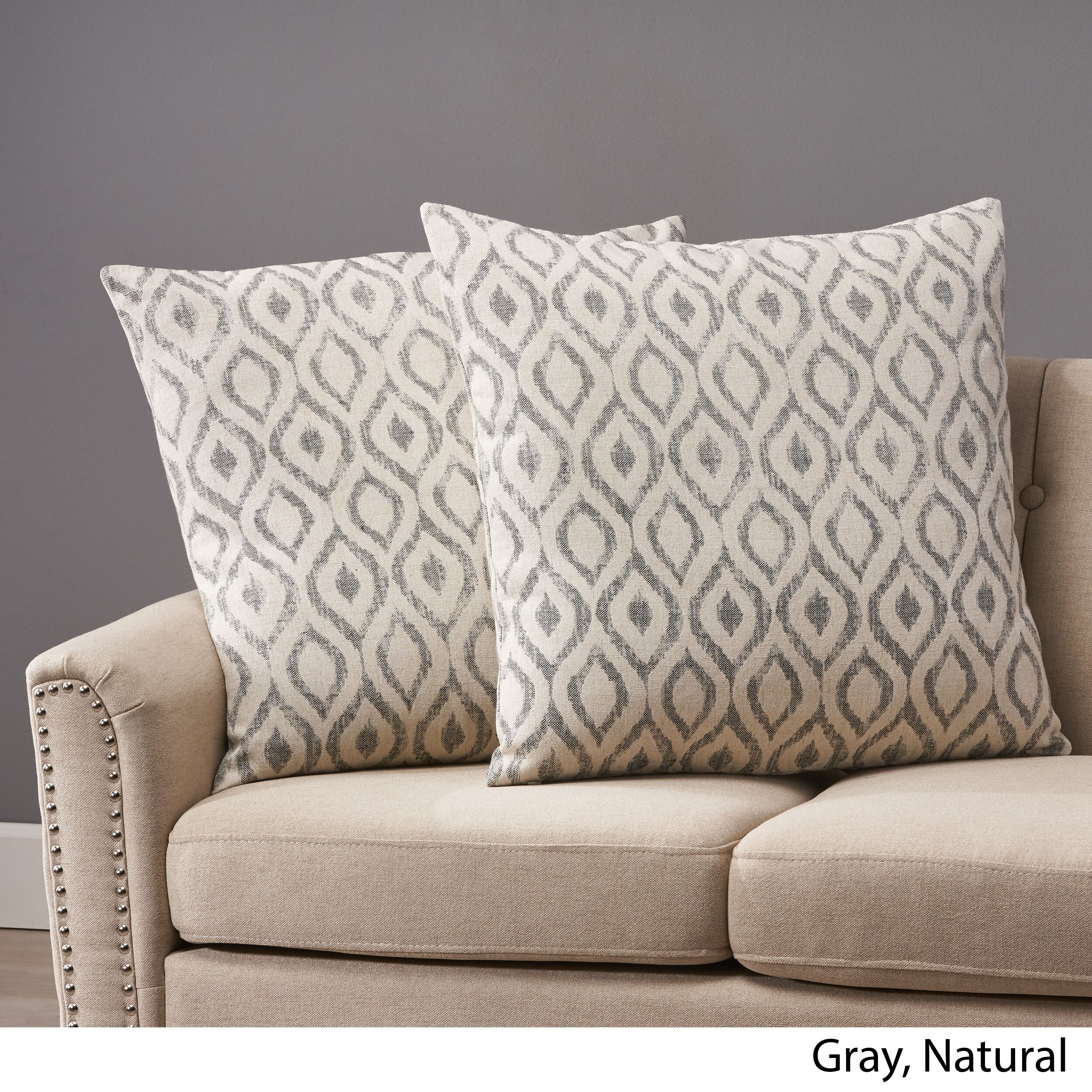 Shop Arellano Modern Fabric Throw Pillows Set Of 2 By