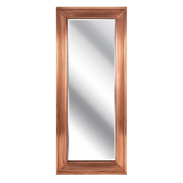 Tilde Copper Framed Rectangular Leaning Mirror