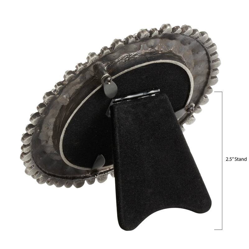 Round Picture Frame With Jeweled Design