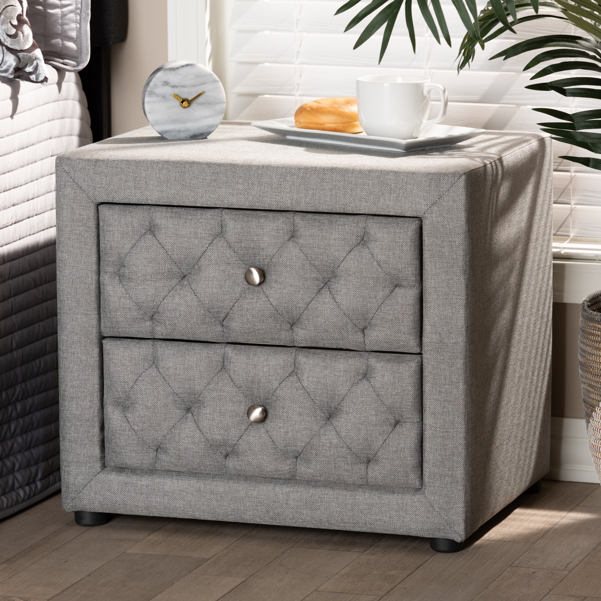 fabric bedside cabinets