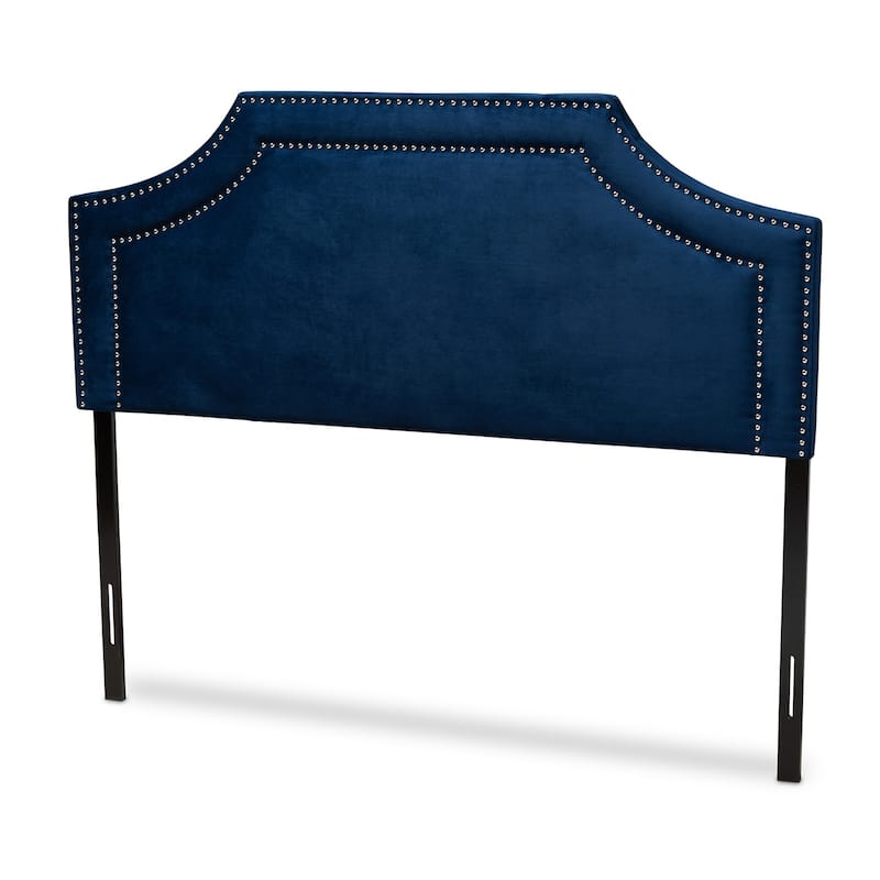Copper Grove Popasna Contemporary Velvet Headboard - Blue - King