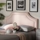 preview thumbnail 2 of 5, Copper Grove Popasna Contemporary Velvet Headboard